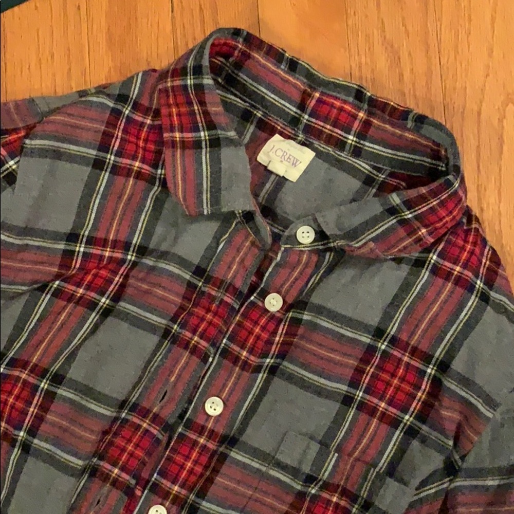 J crew plaid shirt